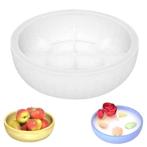 Große Rund Tablett Silikonformen gießformen für Bowl, 20cm Rund Tablett Epoxidharz Formen Groß Epoxidharz Formen zur Herstellung von Schüssel für Basteln DIY-Projekt Große Rund Tablett Silikonformen gießformen für Bowl, 20cm Rund Tablett Epoxidharz Formen Groß Epoxidharz Formen zur Herstellung von Schüssel für Basteln DIY-Projekt von AIWMQYYF