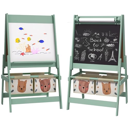 AIYAPLAY Kindertafel, 3 in 1 Kinder Staffelei, Doppelseitige Kinder Spieltafel, Whiteboard & Kreidetafel, Standtafel mit Papierrolle, 2 Aufbewahrungsboxen, Anderem Zubehör AIYAPLAY Kindertafel, 3 in 1 Kinder Staffelei, Doppelseitige Kinder Spieltafel, Whiteboard & Kreidetafel, Standtafel mit Papierrolle, 2 Aufbewahrungsboxen, Anderem Zubehör von AIYAPLAY