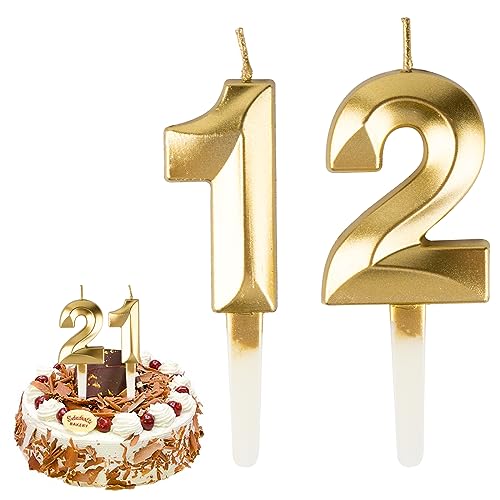 AIYONG 21. Geburtstag Kerzen Kuchen Ziffer Kerzen Alles Gute zum 12.Geburtstag Kuchen Topper Dekoration für Geburtstag Party Hochzeit Jahrestag Feier Lieferungen AIYONG 21. Geburtstag Kerzen Kuchen Ziffer Kerzen Alles Gute zum 12.Geburtstag Kuchen Topper Dekoration für Geburtstag Party Hochzeit Jahrestag Feier Lieferungen von AIYONG