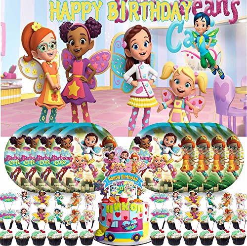 Butterbean's Cafe Party Supplies Geburtstag Dekorationen Teller Banner Kinder Kuchen Topper Set Dekorationen Dekor von AJEVIE