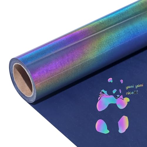 Reflektierend Regenbogen Plotterfolie Textil,30.5cm x 183cm Holografische Vinylfolie Plotter Flexfolie für Cricut und Silhouette Cameo,Textilien Transferfolie zum Aufbügeln für DIY T-Shirt, Stoffe Reflektierend Regenbogen Plotterfolie Textil,30.5cm x 183cm Holografische Vinylfolie Plotter Flexfolie für Cricut und Silhouette Cameo,Textilien Transferfolie zum Aufbügeln für DIY T-Shirt, Stoffe von AJINGHTV