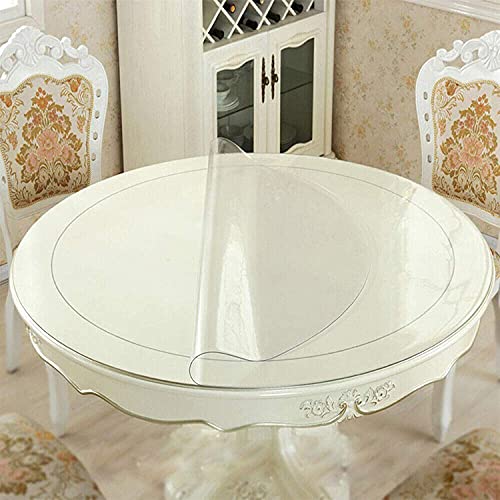 AJSJ Transparente PVC Runde Tischdecke, Anti-Hot Tischmatte Transparente Tischdecken Für Büro Computer Schreibtisch Sofa Tisch Esstisch - Vinyl Tischdecke Protector 1.5mm-runden 70cm AJSJ Transparente PVC Runde Tischdecke, Anti-Hot Tischmatte Transparente Tischdecken Für Büro Computer Schreibtisch Sofa Tisch Esstisch - Vinyl Tischdecke Protector 1.5mm-runden 70cm von AJSJ
