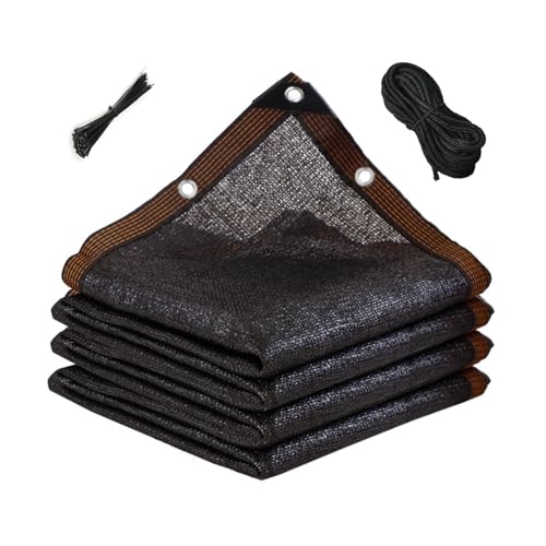 AJTXCSFOQL Sonnensegel Schattiernetz mit 85% Schattierwirkung UV-Schutznetz Gartennetz 18m 15m 6m 9m 7m 1m 4m 8m Sonnenschutznetz Windschutznetz Wasserdurchlässig Garten Schattennetz(4 x 14m) von AJTXCSFOQL