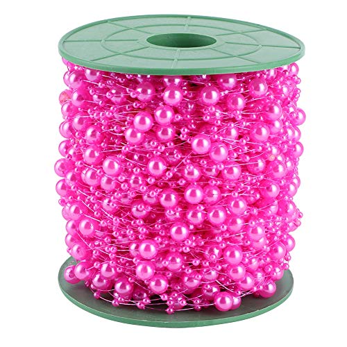 Faux Pearl Perlen String Künstliche Perlenzubehör Diy Bouquet Material für Hochzeitsdekoration (Rosa) von AJUNJIIL