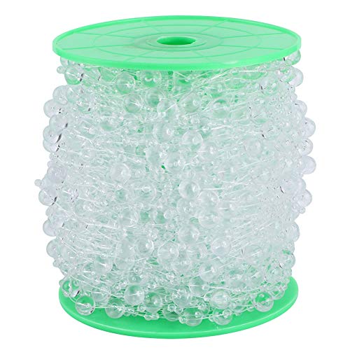 Faux Pearl Perlen String Künstliche Perlenzubehör Diy Bouquet Material für Hochzeitsdekoration (Transparent) von AJUNJIIL