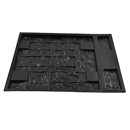 Für ABS, für Wandformform, recycelbarer Verschleiß resistent, für Gartenhäuserdekoration, schwarze DIY -Betonformen von AJUNJIIL