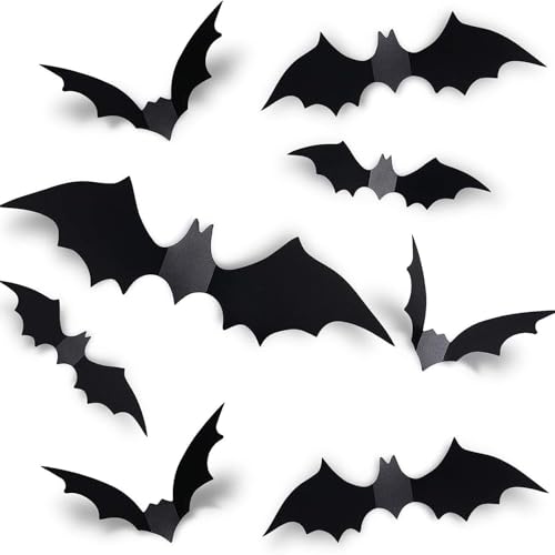 60 Stück Fledermaus Deko,Halloween Fledermaus,Fledermäuse 3d Decoration,Indoor Dekoration-Fledermausspinne,3D-Fledermaus-Dekoration Aufkleber,Batman Diy Decor,Decorations Halloween-Dekorationen 60 Stück Fledermaus Deko,Halloween Fledermaus,Fledermäuse 3d Decoration,Indoor Dekoration-Fledermausspinne,3D-Fledermaus-Dekoration Aufkleber,Batman Diy Decor,Decorations Halloween-Dekorationen von AJUNLKVDR