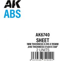 1mm thickness x 245 x 195mm - ABS SHEET von AK Interactive