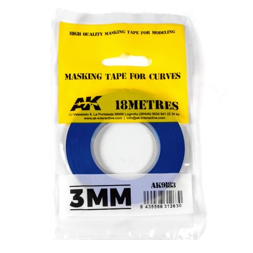 AK AK9183 Blue Masking Tape for curves 3mm AK AK9183 Blue Masking Tape for curves 3mm von AK Interactive