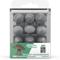 Giant Mushrooms  - Basing Bits - 3D Druck - 12 Stück von AK Interactive