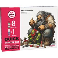 QUICK STARTER SET (8 QUICK GEN + 1 MEDIUM + 1 FREE BRUSH) von AK Interactive