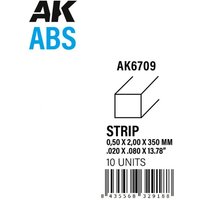 Strips 0.50 x 2.00 x 350mm - ABS STRIP von AK Interactive