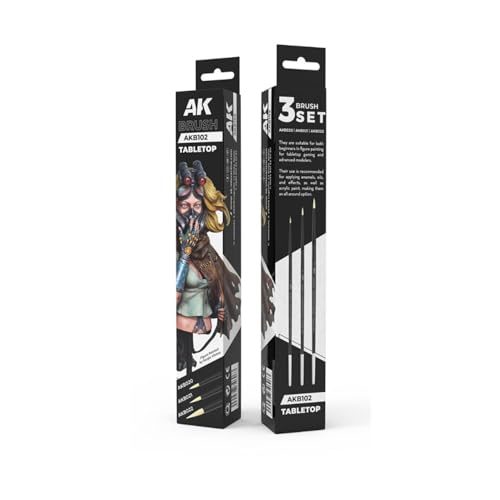 Synthetische Tischpinsel-Set Synthetische Tischpinsel-Set von AK Interactive