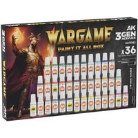 Wargame Paint it all box - 36 Colors 3GEN Wargame Paint it all box - 36 Colors 3GEN von AK Interactive