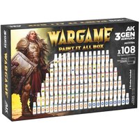 Wargame paint it all box - 108 Colors 3GEN von AK Interactive