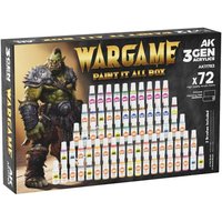 Wargame paint it all box - 72 Colors 3GEN von AK Interactive