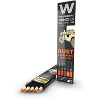 Watercolor Pencil Set - RUST AND STREAKING SET von AK Interactive