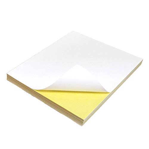 AKA 100 Blatt A4 sselbstklebendes weiß matt/Folie/Papier-etikettendruckerpapier Tabelle von Evergreen Goods Ltd