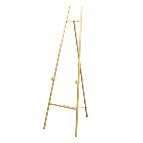 AKALNNB Goldene Staffelei, stabile Metall-Staffelei, 150 cm, Hochzeitsfoto-Präsentationsständer, Malstaffelei für Erwachsene und Anfänger, einfach zusammenklappbar AKALNNB Goldene Staffelei, stabile Metall-Staffelei, 150 cm, Hochzeitsfoto-Präsentationsständer, Malstaffelei für Erwachsene und Anfänger, einfach zusammenklappbar von AKALNNB