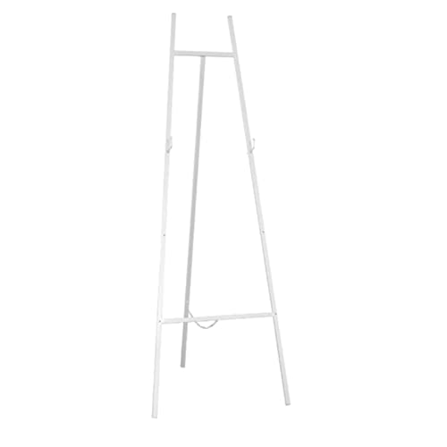 AKALNNB Metall-Staffelei, goldfarben, 120 cm/145 cm hoch, tragbare Bodenständer, Staffelei, zusammenklappbar, Kunststaffelei zum Malen oder Zeichnen, verstellbare Höhe von AKALNNB