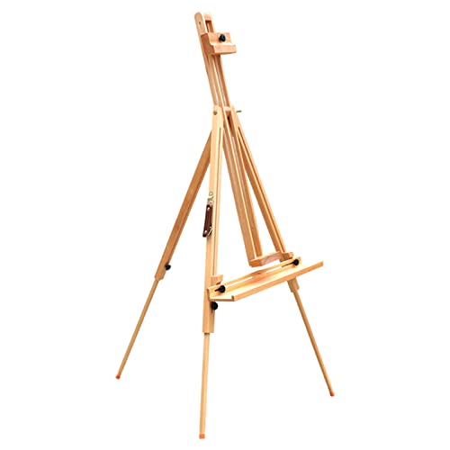 AKALNNB Staffelei-Ständer – tragbare Boden-Staffelei, zusammenklappbarer Kunst-Display-Ständer, Holz-Staffelei mit A-Rahmen, zum Malen und Zeichnen von AKALNNB