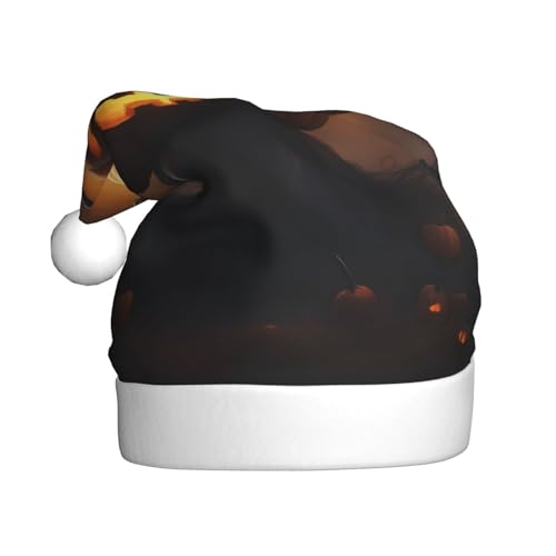 AKDODK Halloween-Geister-Kürbis-Hut, lustige Weihnachtsmütze für Erwachsene, Plüsch-Weihnachtsmannmütze, Weihnachtszubehör AKDODK Halloween-Geister-Kürbis-Hut, lustige Weihnachtsmütze für Erwachsene, Plüsch-Weihnachtsmannmütze, Weihnachtszubehör von AKDODK