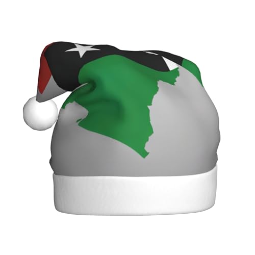 AKDODK Sao Tome und Principe-Flagge, Map01 Druck, Weihnachtsmütze, lustige Weihnachtsmütze für Erwachsene, Weihnachtsmannmütze, Weihnachtszubehör AKDODK Sao Tome und Principe-Flagge, Map01 Druck, Weihnachtsmütze, lustige Weihnachtsmütze für Erwachsene, Weihnachtsmannmütze, Weihnachtszubehör von AKDODK