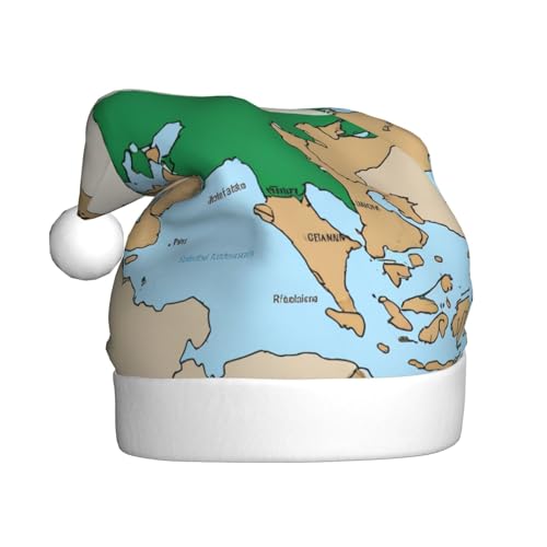AKDODK Weihnachtsmütze, Motiv: Flagge Usbekistans, lustige Weihnachtsmützen für Erwachsene, Plüsch-Weihnachtsmannmütze, Weihnachtsfeierzubehör AKDODK Weihnachtsmütze, Motiv: Flagge Usbekistans, lustige Weihnachtsmützen für Erwachsene, Plüsch-Weihnachtsmannmütze, Weihnachtsfeierzubehör von AKDODK