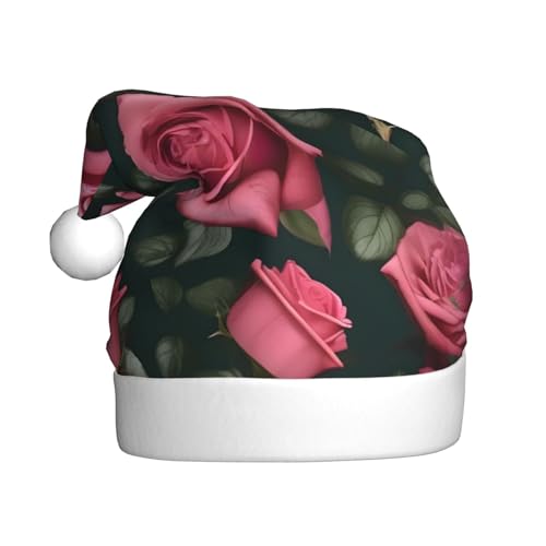 AKDODK Weihnachtsmütze mit Rosen-Totenkopf-Augen, lustige Weihnachtsmütze für Erwachsene, Plüsch-Weihnachtsmannmütze, Weihnachtsfeierzubehör AKDODK Weihnachtsmütze mit Rosen-Totenkopf-Augen, lustige Weihnachtsmütze für Erwachsene, Plüsch-Weihnachtsmannmütze, Weihnachtsfeierzubehör von AKDODK