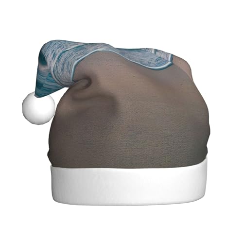 AKDODK Weihnachtsmütze mit Sanddruck, lustige Weihnachtsmütze für Erwachsene, Plüsch-Weihnachtsmannmütze, Weihnachtsfeierzubehör AKDODK Weihnachtsmütze mit Sanddruck, lustige Weihnachtsmütze für Erwachsene, Plüsch-Weihnachtsmannmütze, Weihnachtsfeierzubehör von AKDODK