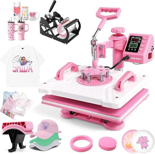 AKEYDIY 5460_5D_EU 5 in 1 Transferpresse, Metal, lila, 30 x 38 cm von AKEYDIY