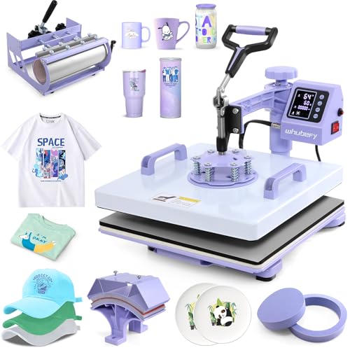 AKEYDIY 5583_5B_EU 5 in 1 Transferpresse, Metal, lila, 38 x 38 cm AKEYDIY 5583_5B_EU 5 in 1 Transferpresse, Metal, lila, 38 x 38 cm von AKEYDIY