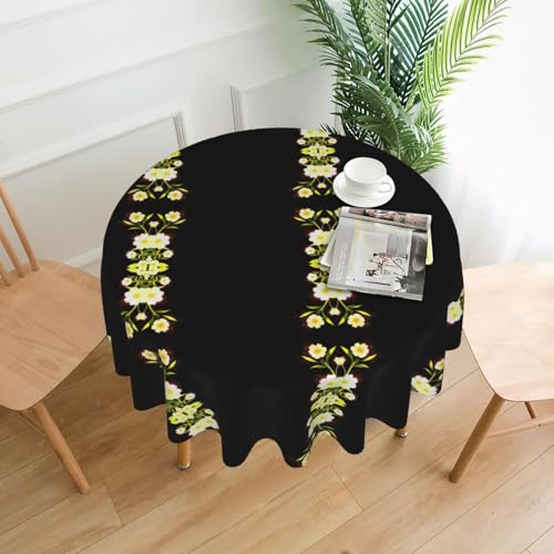 AKGFFDS Cinchona runde dekorative Tischdecke, Blumendruck, 152,4 cm, für Innen- und Außenbereich, Partys, Hochzeiten AKGFFDS Cinchona runde dekorative Tischdecke, Blumendruck, 152,4 cm, für Innen- und Außenbereich, Partys, Hochzeiten von AKGFFDS