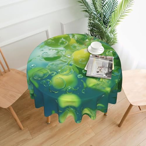 AKGFFDS Delicious Runde dekorative Tischdecke, Limettenmuster, 152,4 cm, für Innen- und Außenbereich, Partys, Hochzeiten AKGFFDS Delicious Runde dekorative Tischdecke, Limettenmuster, 152,4 cm, für Innen- und Außenbereich, Partys, Hochzeiten von AKGFFDS