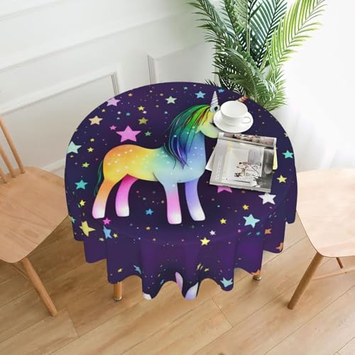 AKGFFDS One-horse runde dekorative Tischdecke mit Sternmotiv, 152,4 cm, für Innen- und Außenbereich, Partys, Hochzeiten AKGFFDS One-horse runde dekorative Tischdecke mit Sternmotiv, 152,4 cm, für Innen- und Außenbereich, Partys, Hochzeiten von AKGFFDS