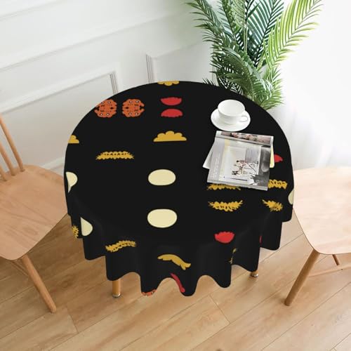 AKGFFDS Runde dekorative Tischdecke mit Cartoon-Comicdruck, 152,4 cm, für Innen- und Außenbereich, Partys, Hochzeiten AKGFFDS Runde dekorative Tischdecke mit Cartoon-Comicdruck, 152,4 cm, für Innen- und Außenbereich, Partys, Hochzeiten von AKGFFDS