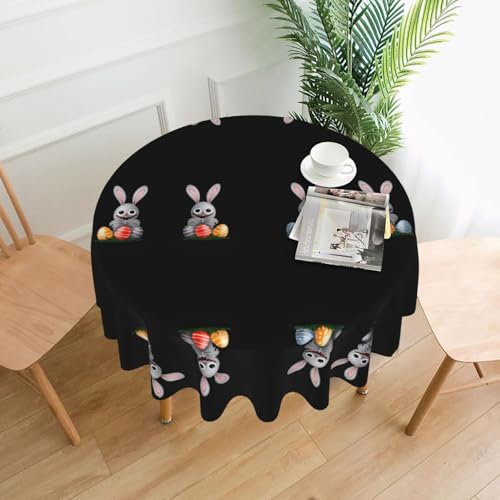 AKGFFDS Runde dekorative Tischdecke mit Ostereiermotiv, 152,4 cm, für Innen- und Außenbereich, Partys, Hochzeiten AKGFFDS Runde dekorative Tischdecke mit Ostereiermotiv, 152,4 cm, für Innen- und Außenbereich, Partys, Hochzeiten von AKGFFDS