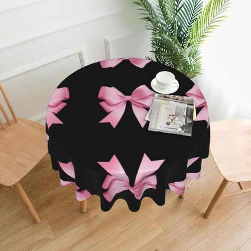 AKGFFDS Runde dekorative Tischdecke mit Prinzessinnen-Schleife, 152,4 cm, für Innen- und Außenbereich, Partys, Hochzeiten AKGFFDS Runde dekorative Tischdecke mit Prinzessinnen-Schleife, 152,4 cm, für Innen- und Außenbereich, Partys, Hochzeiten von AKGFFDS