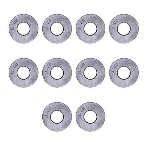 10 Pcs Hohe Abnehmbare Schublager Miniatur Axial Metalllager Kit 51105 für Industrielle Anwendungen (51100) von AKLOSIPY