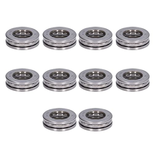 10 Pcs Hohe Abnehmbare Schublager Miniatur Axial Metalllager Kit 51105 für Industrielle Anwendungen (51103) von AKLOSIPY