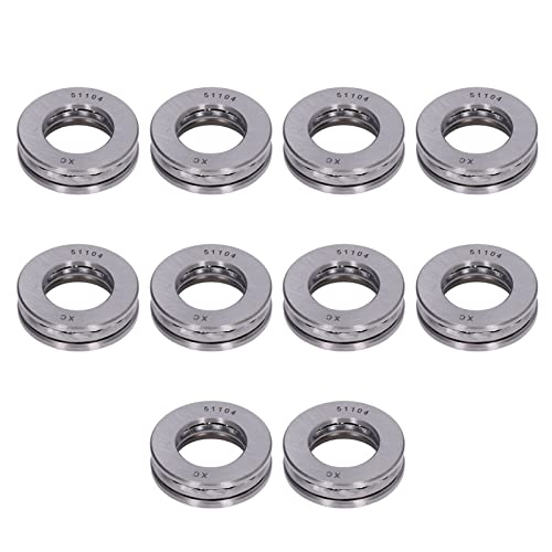 10 Pcs Hohe Abnehmbare Schublager Miniatur Axial Metalllager Kit 51105 für Industrielle Anwendungen (51104) von AKLOSIPY