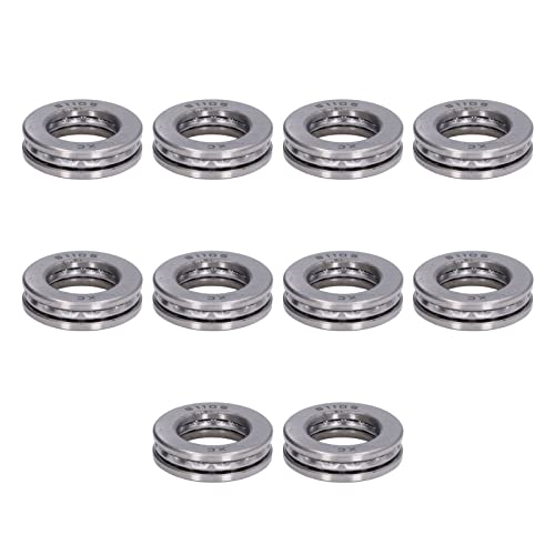 10 Pcs Hohe Abnehmbare Schublager Miniatur Axial Metalllager Kit 51105 für Industrielle Anwendungen (51105) von AKLOSIPY