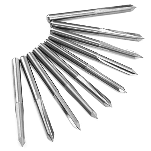10 Pcs Tungstenstahlrouter -Bits für Holz G und Gravur - und Prec 3,175 Mm Ling Ters (45 * 0.1) von AKLOSIPY