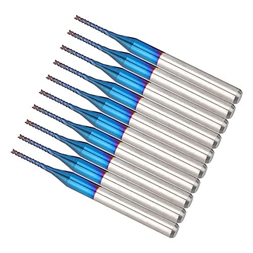 10pcs E Carbide Router Ting -Bit für CNC -PCB HINING Gravur (1,1 mm) von AKLOSIPY