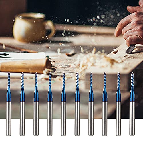 10pcs E Carbide Router Ting -Bit für CNC -PCB HINING Gravur (1.4MM) von AKLOSIPY