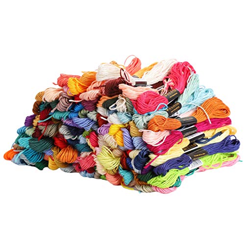 150pcs Multicolour -Baumwoll -Stickfaden für Stiche und FT -Projekte - Vielseitige Nähstränge für Ewigkeiten 150pcs Multicolour -Baumwoll -Stickfaden für Stiche und FT -Projekte - Vielseitige Nähstränge für Ewigkeiten von AKLOSIPY