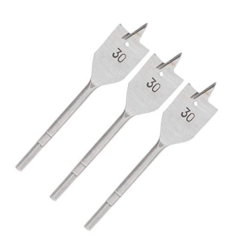3pcs Flat Holzbohrer Bit Set - Hohe BO -Werkzeuge mit Hoher Kohlenstoffstahlspaten für Präzise Holzbearbeitungsprojekte 30 Mm 3pcs Flat Holzbohrer Bit Set - Hohe BO -Werkzeuge mit Hoher Kohlenstoffstahlspaten für Präzise Holzbearbeitungsprojekte 30 Mm von AKLOSIPY