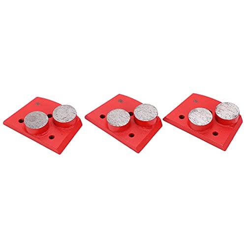 3pcs -Inding -Pads Set - Red Trapezoid 30# IT mit 2 Zylindrischen Zähnen für Bemühungen Betonpolieren von AKLOSIPY