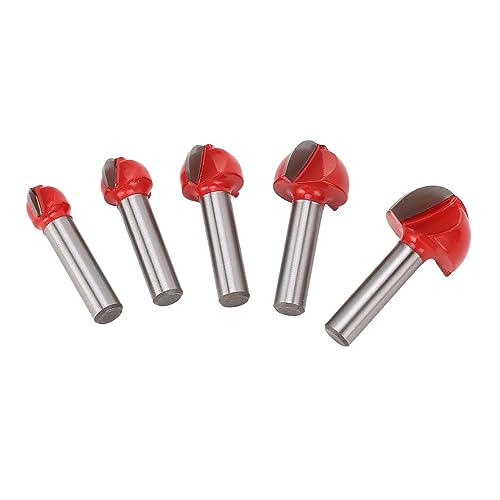 5 PCs Runde Nasenrouter -Bit mit Vergaserspitzen für Präzise Holzbearbeitung - 8mm Schaft mit Aufbewahrungsbox für Einfachen Zugriff und Organisation 5 PCs Runde Nasenrouter -Bit mit Vergaserspitzen für Präzise Holzbearbeitung - 8mm Schaft mit Aufbewahrungsbox für Einfachen Zugriff und Organisation von AKLOSIPY