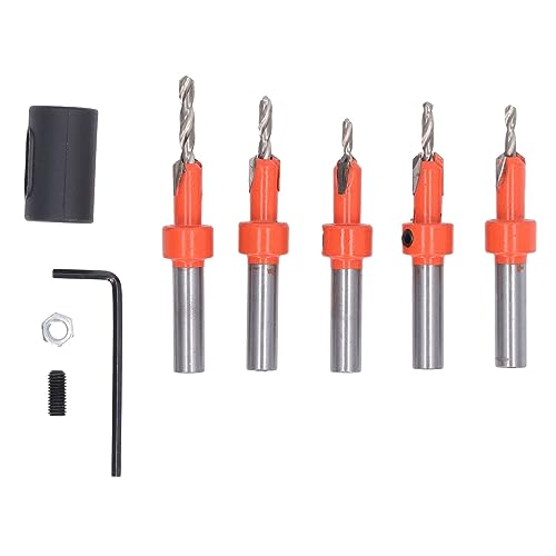 5pcs Vielseitiger Holzbohrer -Bohrer mit Hex WRE & Limiter für Professionelle Holzbearbeitung von AKLOSIPY